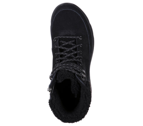 Ghete sport, dama, SKECHERS Glacial Ultra Woodlands, 16677-BBK negru, piele intoarsa